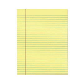 "the Legal Pad" Glue Top Pads, Wide/legal Rule, 50 Canary-yellow 8.5 X 11 Sheets, 12/pack