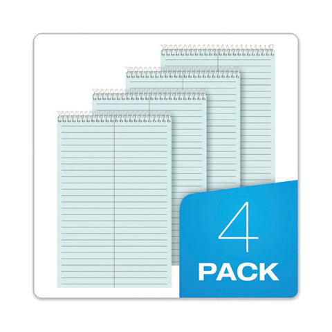 Prism Steno Pads, Gregg Rule, Blue Cover, 80 Blue 6 X 9 Sheets, 4/pack