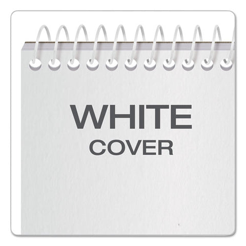 Reporter's Notepad, Wide/legal Rule, White Cover, 70 White 4 X 8 Sheets, 12/pack