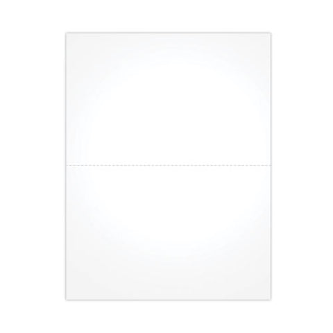 Blank Cut Sheets For W-2 Or 1099 Tax Forms, 2-up Style, 8.5 X 11, White, 100/pack