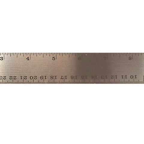 Stainless Steel Ruler, Standard/metric, 12" Long, Silver, 72/carton