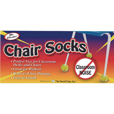 Chair Sox, 2.5", Yellow Felt/rubber, 4/pack, 36 Packs/carton