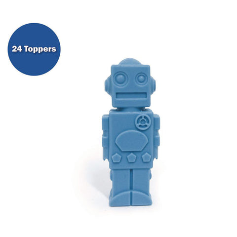 Pencil Topper, Robot, Blue, 24/carton