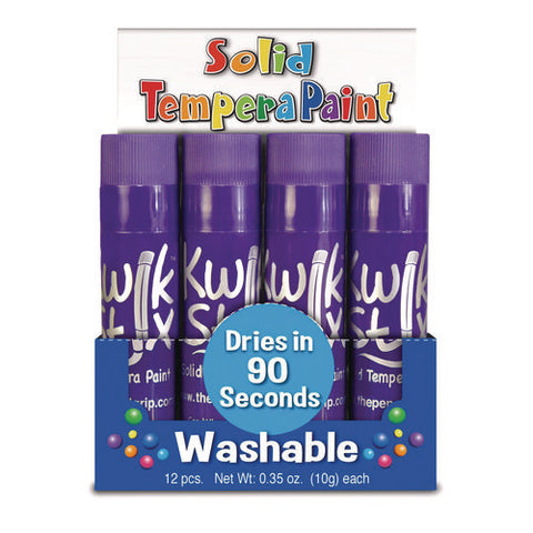 Kwik Stix Single Color Pack, 0.7" X 3.5", Purple, 12/pack, 12 Packs/carton