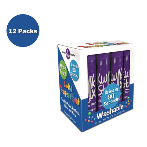 Kwik Stix Single Color Pack, 0.7" X 3.5", Purple, 12/pack, 12 Packs/carton