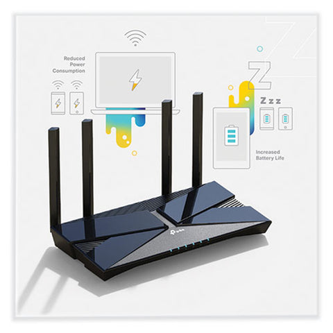 Archer Ax1500 Wireless And Ethernet Router, 5 Ports, Dual-band 2.4 Ghz/5 Ghz