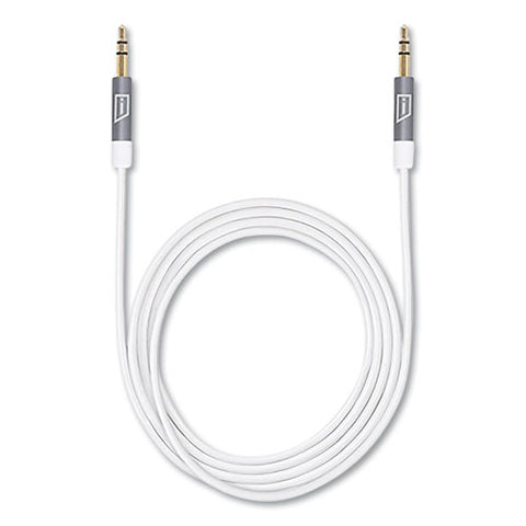 Istore 3.5 Mm Aux Audio Cable, 4.9 Ft, White