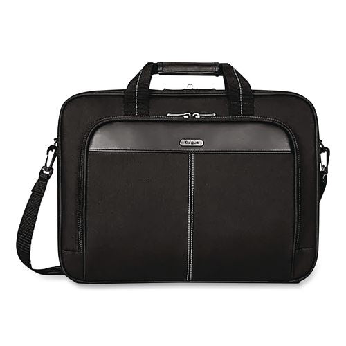 Classic Slim Laptop Briefcase, Fits Devices Up To 16", 16.75 X 3.25 X 12.8, Black