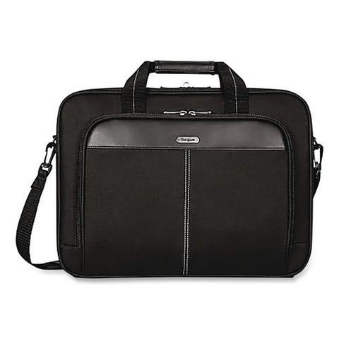 Classic Slim Laptop Briefcase, Fits Devices Up To 16", 16.75 X 3.25 X 12.8, Black