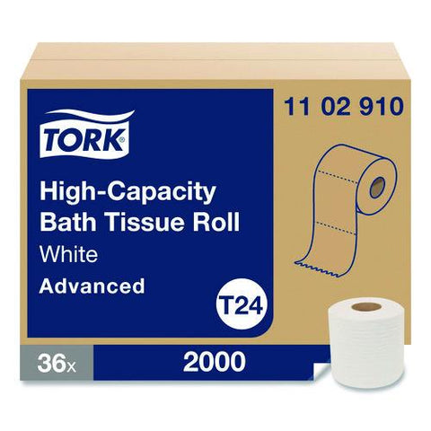 Advanced High Capacity Bath Tissue, Septic Safe, 1-ply, White, 2,000 Sheets, 36 Rolls/carton