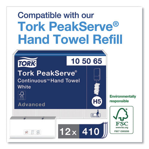 Peakserve Continuous Hand Towel Dispenser, 14.57 X 3.98 X 28.74, White