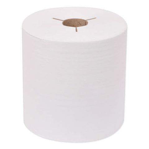 Universal Hand Towel Roll, Notched, 1-ply, 7.5" X 630 Ft, White, 6 Rolls/carton