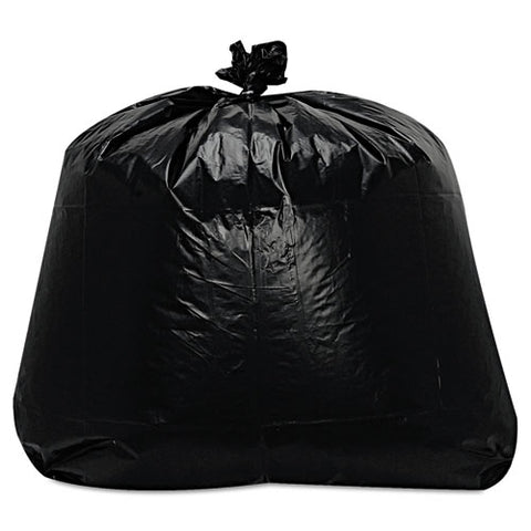 Low-density Can Liners, 56 Gal, 1.6 Mil, 43" X 47", Black, Flat Pack, 100/carton