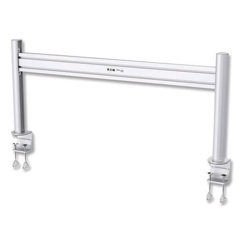 Slat Rail With Posts For Slat Wall System For 32" Tvs, 8.1w X 5.7d X 5.51h, Silver, Supports 33 Lb