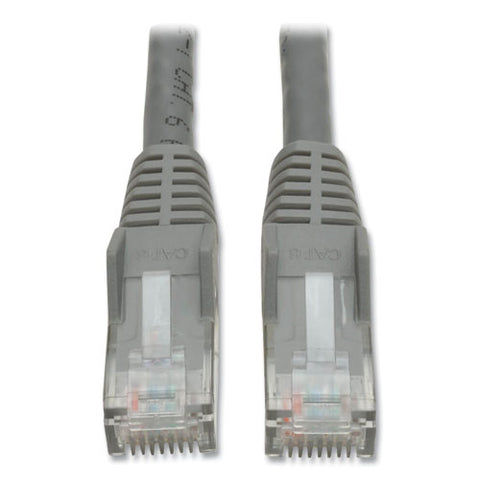 Cat6 Gigabit Snagless Molded Patch Cable, 7 Ft, Gray