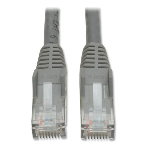 Cat6 Gigabit Snagless Molded Patch Cable, 50 Ft, Gray