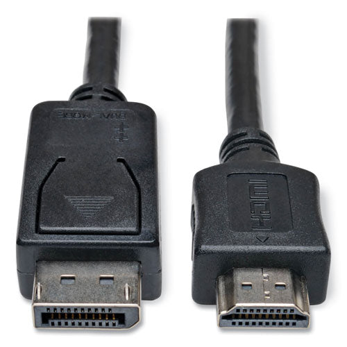 Displayport To Hdmi Cable Adapter (m/m), 6 Ft, Black