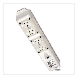 Medical-grade Surge Protector With Antimicrobial Protection For Patient-care Vicinity, 4 Outlets, 15 Ft Cord, 1,410 J, White