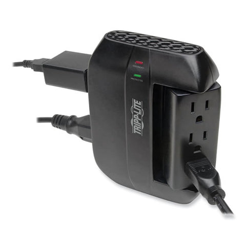 Protect It! Surge Protector, 6 Ac Outlets, 1,500 J, Black