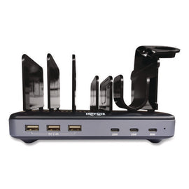 120w Multi-device Charging Station With Storage, 6 Devices, 7.3 X 4.45 X 1.33