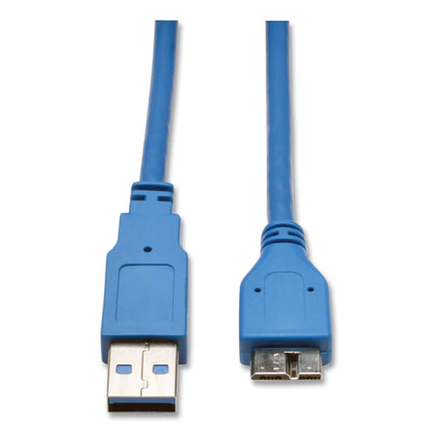 Usb 3.0 Superspeed Device Cable, 3 Ft, Blue