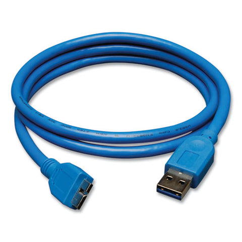 Usb 3.0 Superspeed Device Cable, 3 Ft, Blue