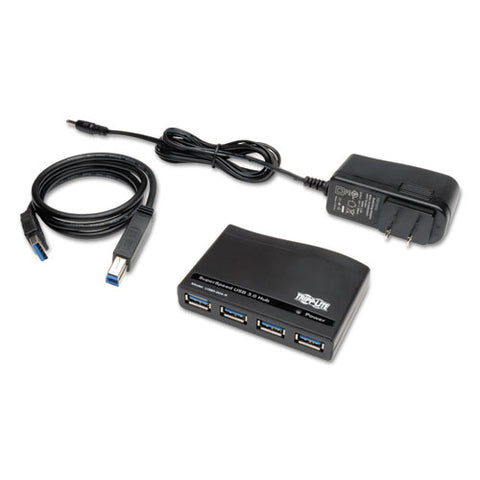 Usb 3.0 Superspeed Hub, 4 Ports, Black