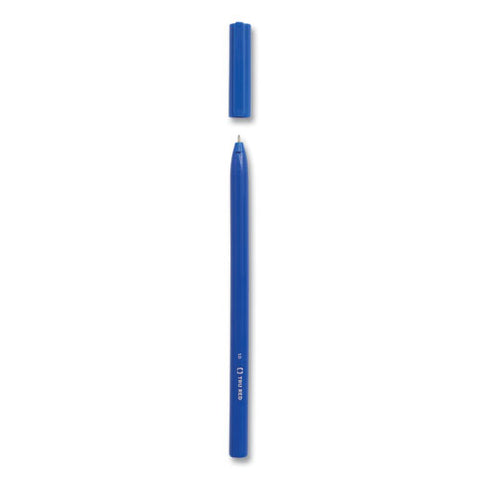 Ballpoint Pen, Stick, Medium 1 Mm, Blue Ink, Blue Barrel, 60/pack