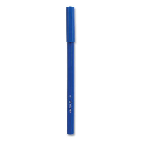 Ballpoint Pen, Stick, Medium 1 Mm, Blue Ink, Blue Barrel, 60/pack