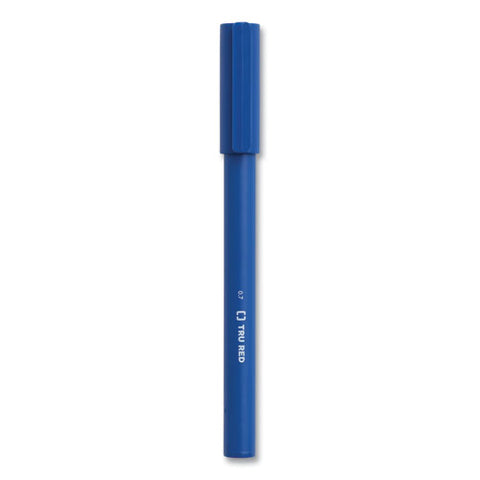 Quick Dry Gel Pen, Stick, Medium 0.7 Mm, Blue Ink, Blue Barrel, Dozen