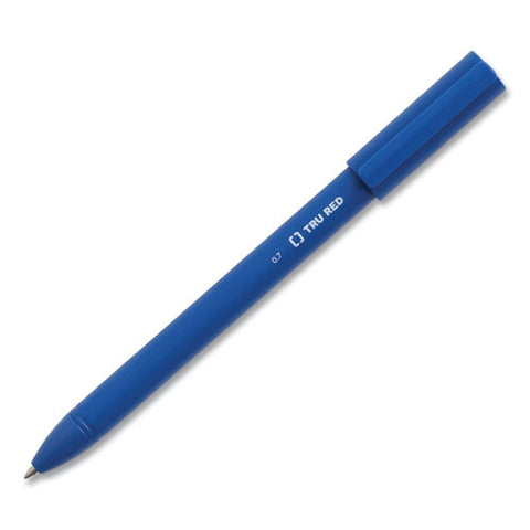 Quick Dry Gel Pen, Stick, Medium 0.7 Mm, Blue Ink, Blue Barrel, Dozen