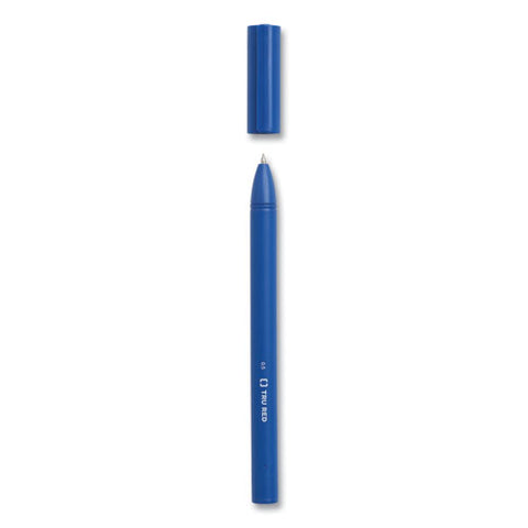 Quick Dry Gel Pen, Stick, Fine 0.5 Mm, Blue Ink, Blue Barrel, Dozen