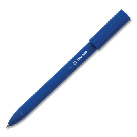 Quick Dry Gel Pen, Stick, Fine 0.5 Mm, Blue Ink, Blue Barrel, Dozen