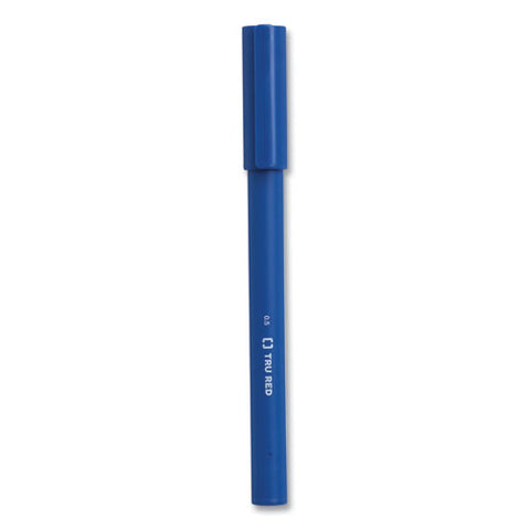 Quick Dry Gel Pen, Stick, Fine 0.5 Mm, Blue Ink, Blue Barrel, Dozen