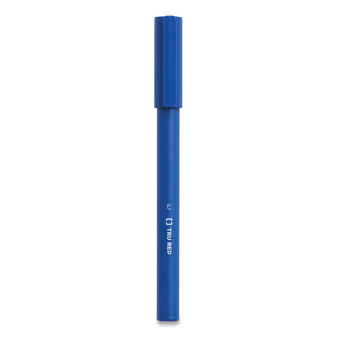 Quick Dry Gel Pen, Stick, Medium 0.7 Mm, Blue Ink, Blue Barrel, 5/pack