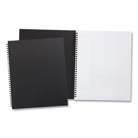 Wirebound Soft-cover Project-planning Notebook, 1-subject, Project-management Format, Black Cover, (80) 11 X 8.5 Sheets