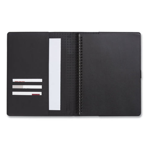 Soft-cover Notebook Folio Set, 1-subject, Narrow Rule, Black Cover, (80) 9.5 X 6.5 Sheets