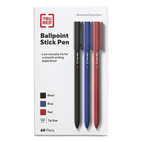 Ballpoint Pen, Stick, Medium 1 Mm, Assorted Ink And Barrel Colors, 60/pack