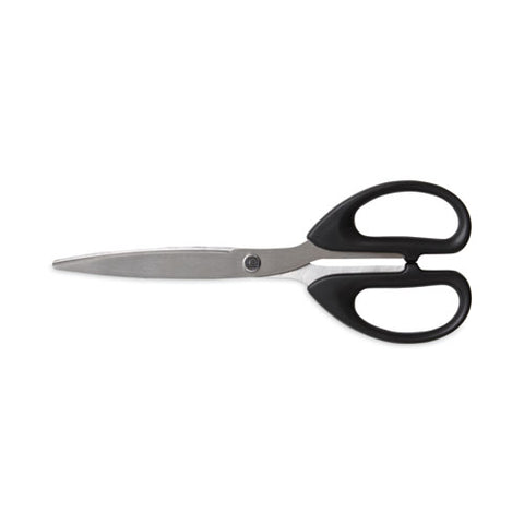 Stainless Steel Scissors, 7" Long, 2.64" Cut Length, Straight Assorted Color Handles, 2/pack