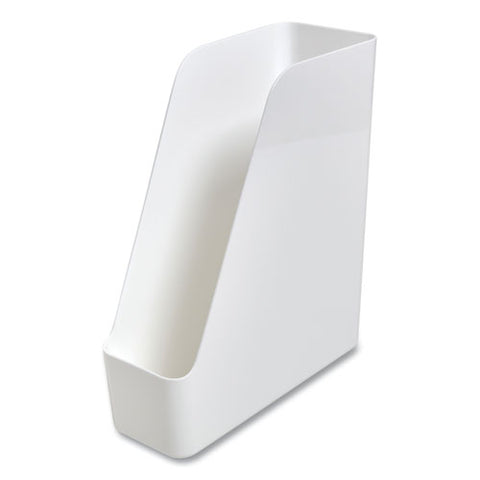 Plastic Magazine File, 4.28 X 10.47 X 11.7, White, 2/pack