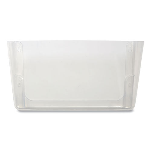 Unbreakable Plastic Wall File, Letter Size, 13" X 3.69" X 7.16", Clear