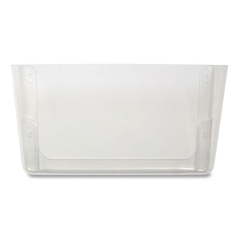 Unbreakable Plastic Wall File, Letter Size, 13" X 3.69" X 7.16", Clear