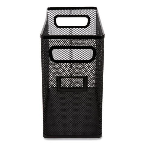 Wire Mesh Box-style Vertical Document Organizer, 1 Section, Letter-size, 5.79 X 12.4 X 10.16, Matte Black