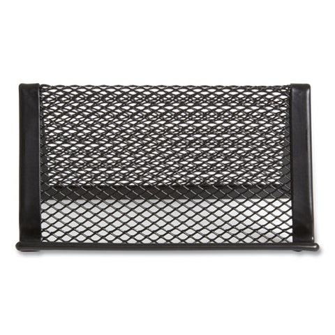 One Compartment Business Card Holder, Holds 50 Cards, 3.07 X 0.15 X 4.4, Metal, Black