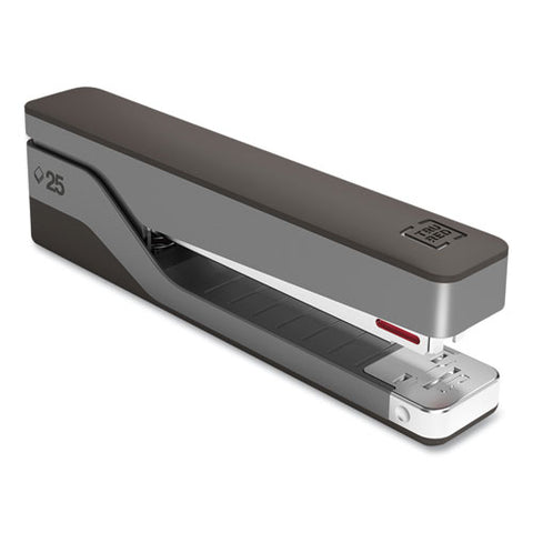 Desktop Aluminum Full Strip Stapler, 25-sheet Capacity, Gray/black