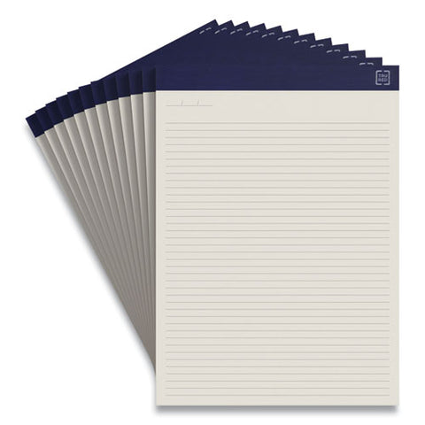 Notepads, Narrow Rule, 50 Ivory 8.5 X 11.75 Sheets, 12/pack