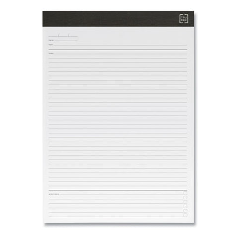 Notepads, Meeting-minutes/notes Format, 50 White 8.5 X 11.75 Sheets, 6/pack