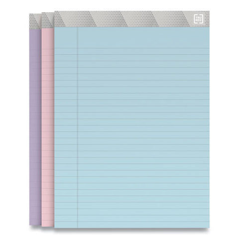 Notepads, Wide/legal Rule, 50 Assorted Pastel-color 8.5 X 11.75 Sheets, 6/pack