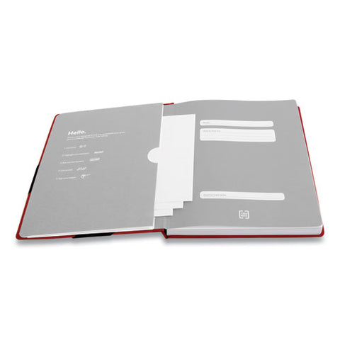 Large Starter Journal, 1-subject, Narrow Rule, Red Cover, (192) 10 X 8 Sheets