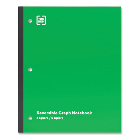 Wireless One-subject Notebook, Quadrille Rule, Green Cover, (80) 11 X 8.5 Sheets